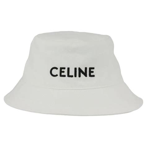 celine hat size|CELINE BUCKET HAT IN COTTON .